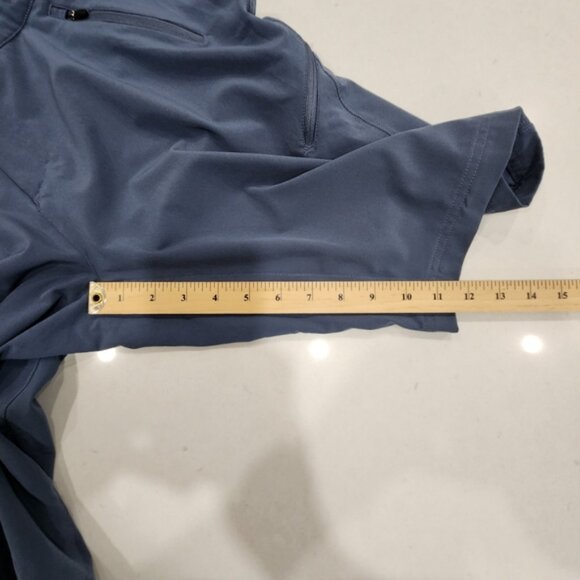 Zoic Navaeh 7 Shorts Womens Medium Blue Zip Pockets Stretch Adjustable Waist - Picture 10 of 12